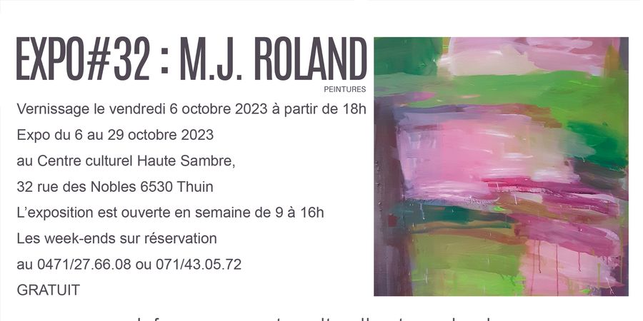 image - Expo#32 : M J Roland (Peintures)