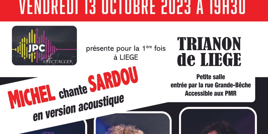 image - Michel chante Sardou version acoustique & Sur la route d'Axelle Red