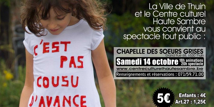 image - Théâtre : C’est pas cousu d’avance !