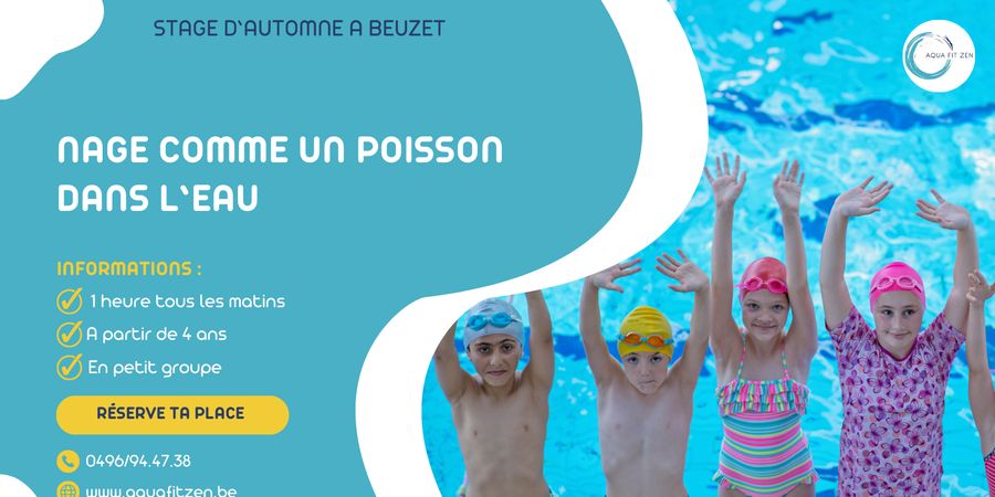 image - Stage d'Automne : Nage comme un poisson dans l’eau