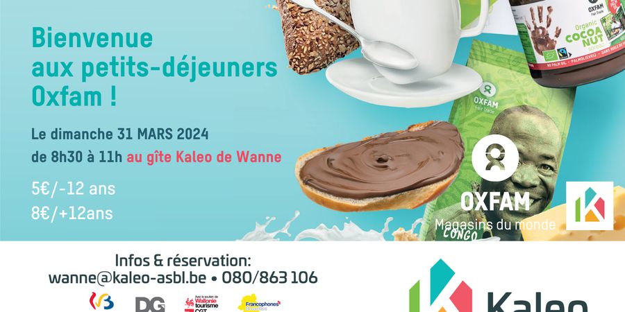 image - Petit déjeuner Oxfam au gîte Kaleo de Wanne
