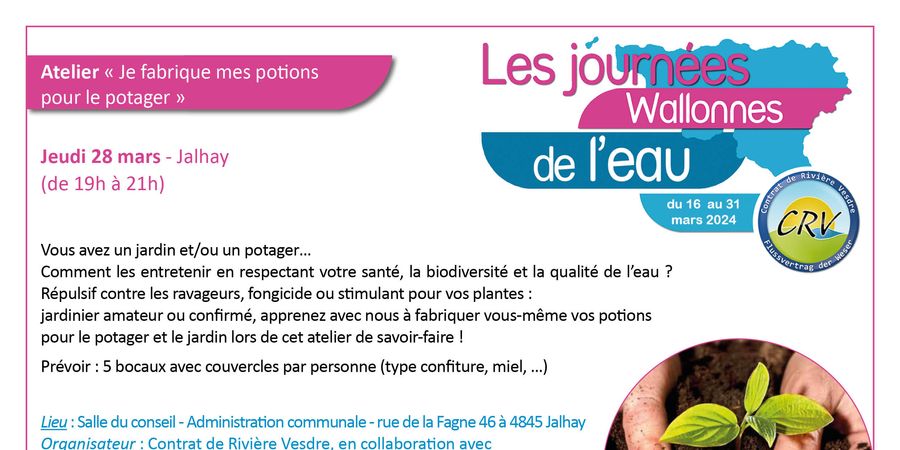 image - Atelier « Je fabrique mes potions pour le potager »