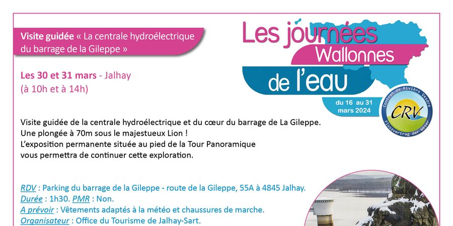 image - Visite guidée « La centrale hydroélectrique du barrage de la Gileppe »