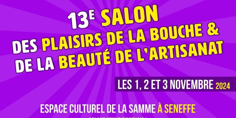 image - 13 ième salon plaisirs de la bouche et beauté de l'artisanat
