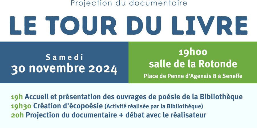 image - Ciné débat - Le tour du livre