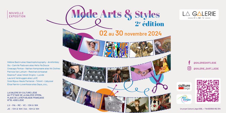 image - Nouvelle exposition & vernissage de novembre 2024 : Mode Arts & Styles - 2e Edition 