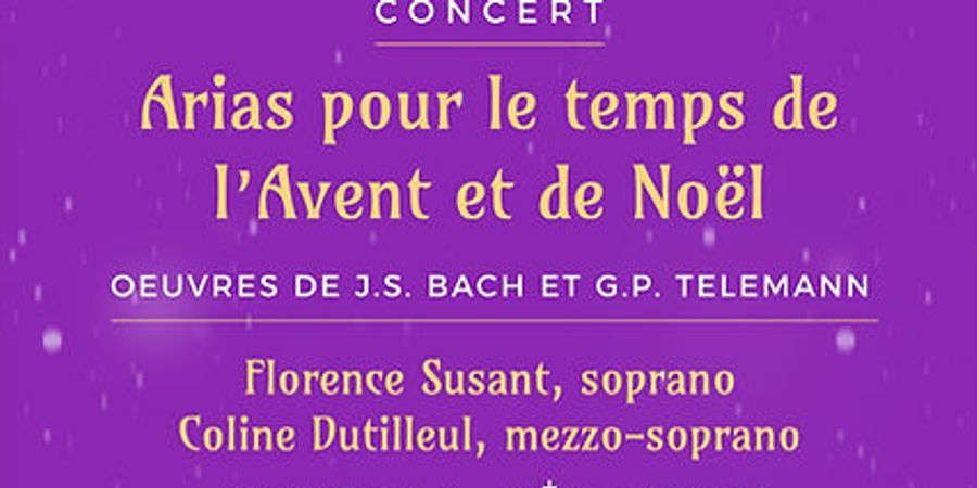 image - Arias pour le temps de l'Avent et de Noël