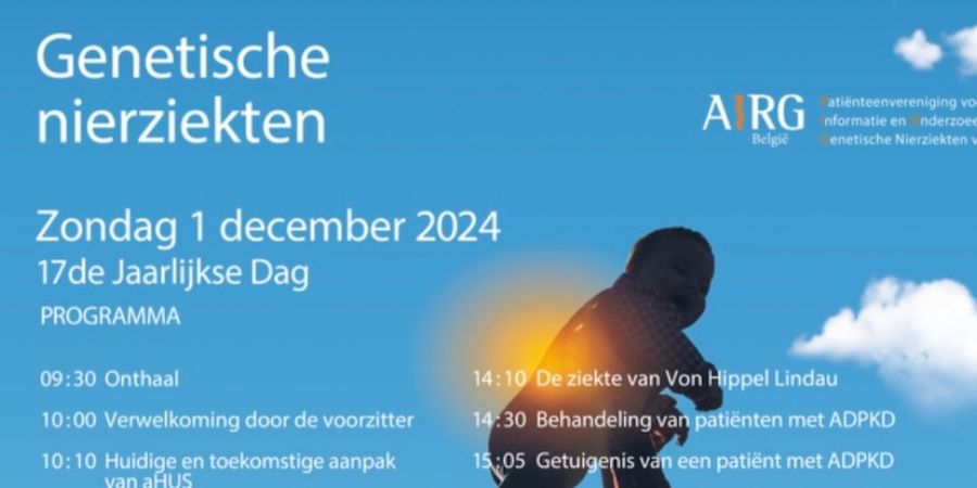 image - 17de jaarlijkse thema dag van AIRG - Genetische Nierziekten