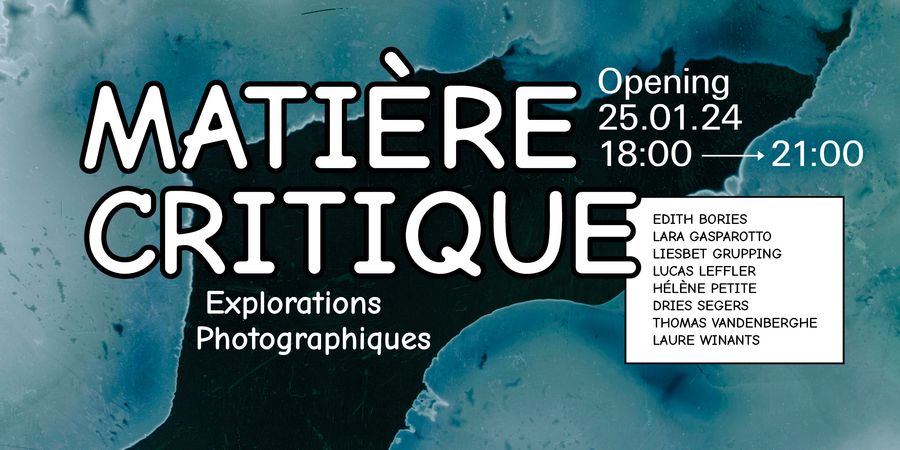 image - MATIÈRE CRITIQUE, EXPLORATIONS PHOTOGRAPHIQUES