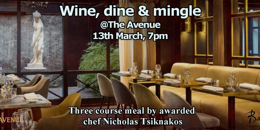 image - Wine, dine & mingle