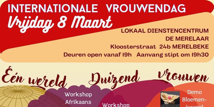 image - Internationale Vrouwendag 'Eén wereld, duizend vrouwen'