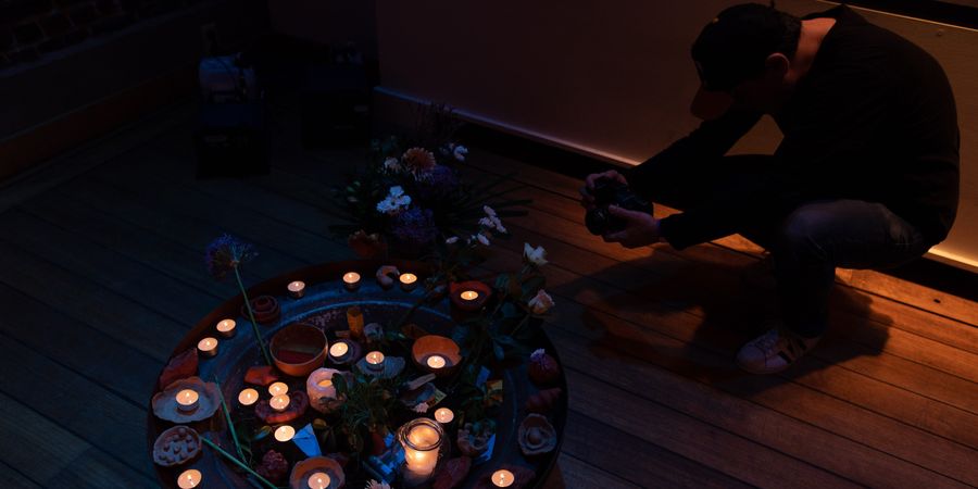 image - Hoda Siahtiri The Circle of Grieving Voice(s): wearing grandma's velvet jacket