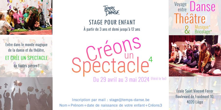 image - STAGE ENFANT « CRÉONS UN SPECTACLE »
