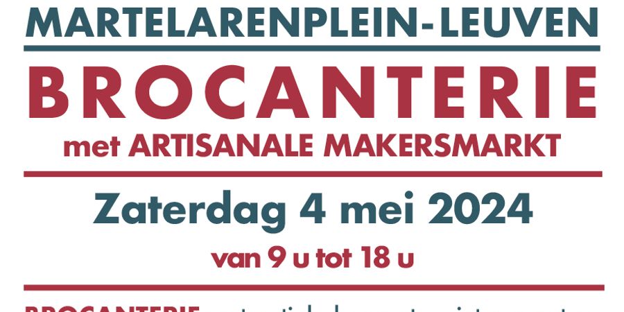 image - Brocanterie en Artisanale Makersmarkt - Leuven