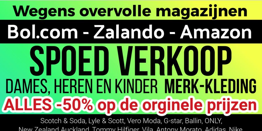 image - Spoedverkoop Bol.com - Zalando - Amazon (hal A)