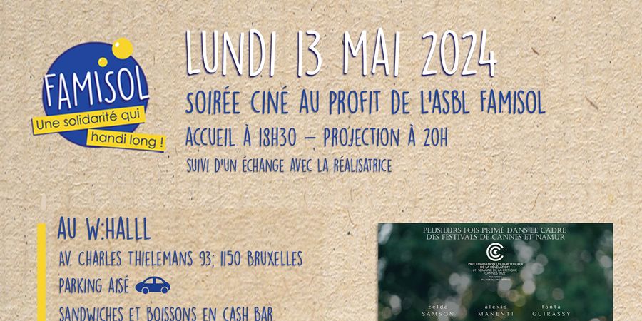 image - Projection du film Dalva, au profit de Famisol