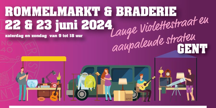 image - Rommelmarkt en braderie Lange Violettestraat