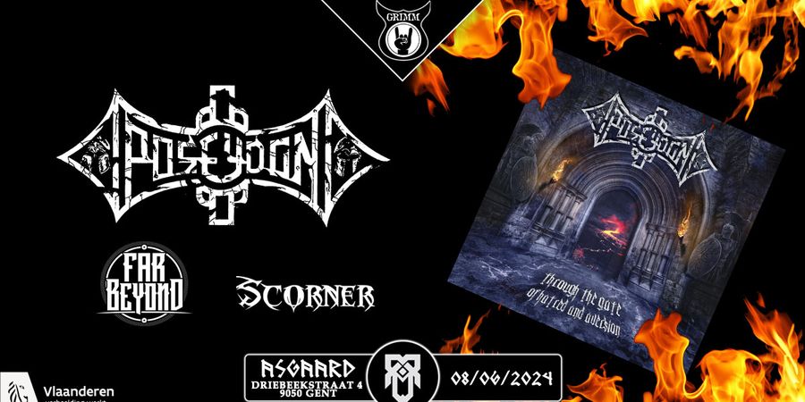image - Poseydon, Far Beyond, Scorner + Air Guitar Belgium Championship