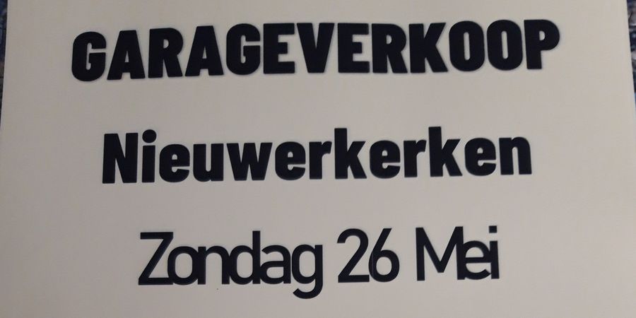 image - Garageverkoop
