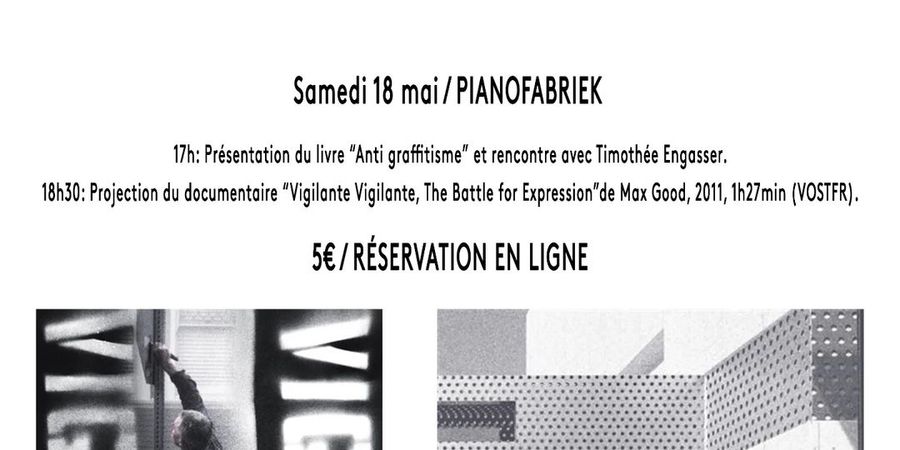image - 'Antigraffitisme' et 'Vigilante Vigilante' - Livre et projection