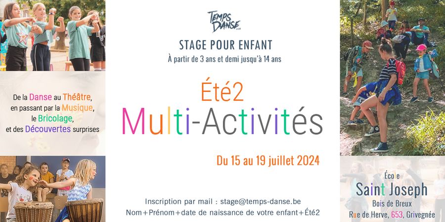 image - Stage été 2 – Multi-Activités