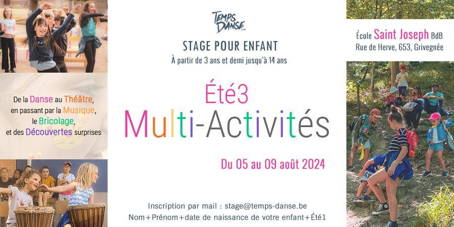 image - Stage été 3 – Multi-Activités
