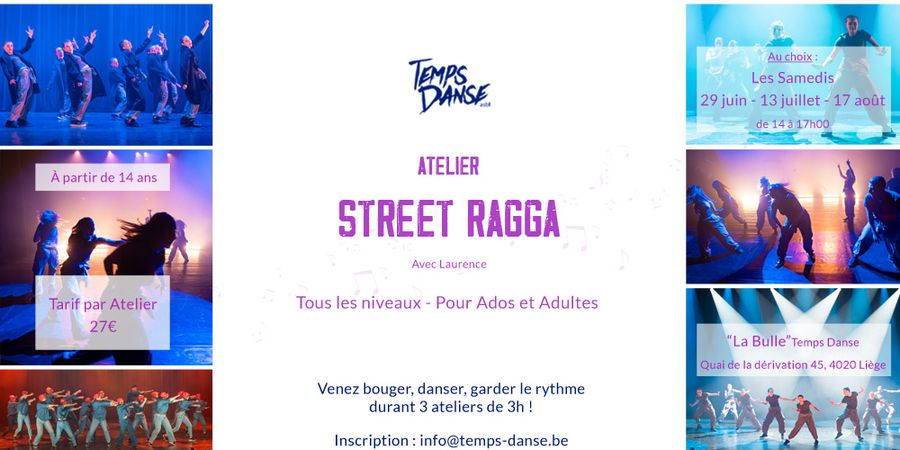 image - Atelier d’été de Street Ragga tous niveaux