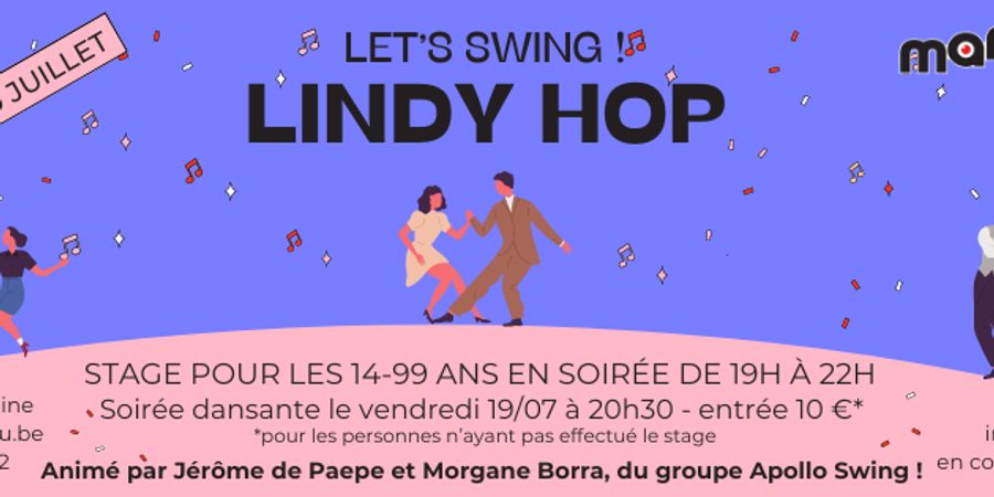 image - Let's swing ! - stage de Lindy Hop à la Ferme de Martinrou 