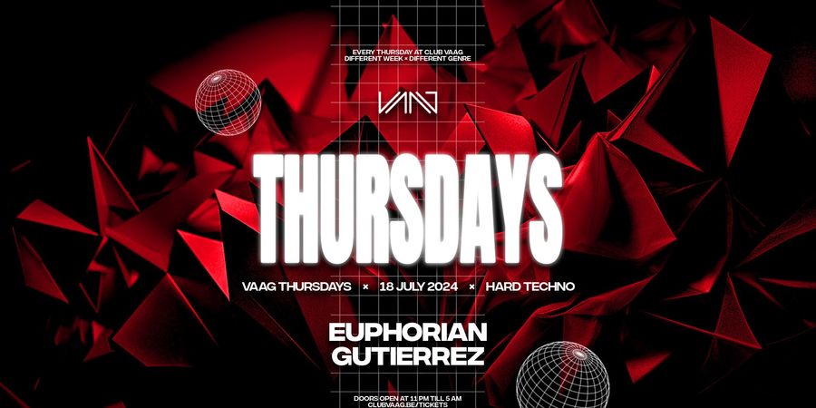 image - Vaag Thursdays invites EUPHORIAN & GUTIERREZ