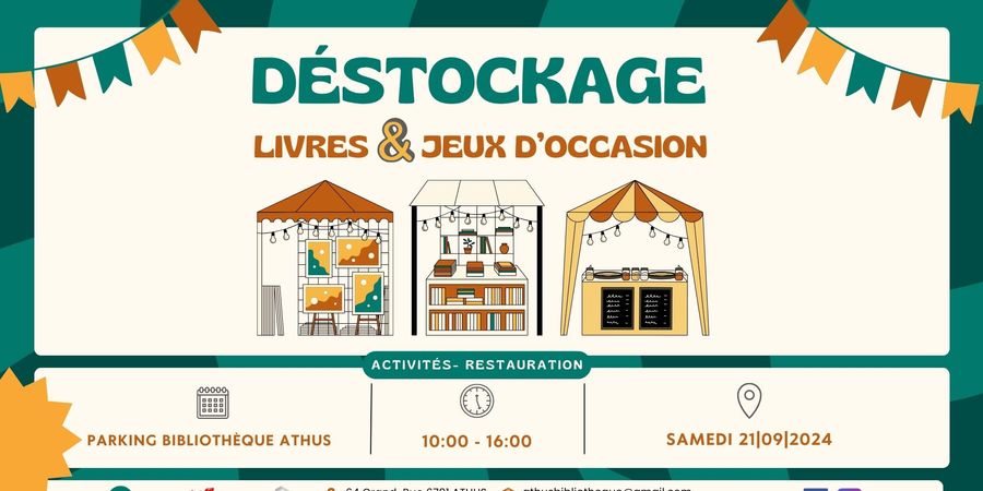 image - Déstockage 2024 de livres et jeux d'occasion à la bibliothèque d'Athus