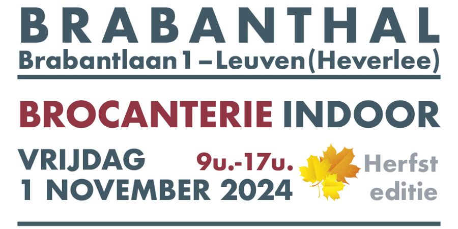 image - Brocanterie Indoor Leuven (Herfst editie)