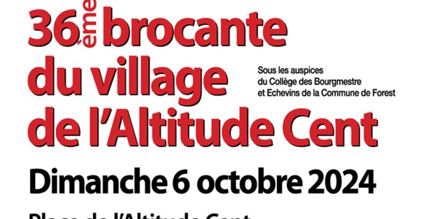 image - Brocante de l'Altitude Cent