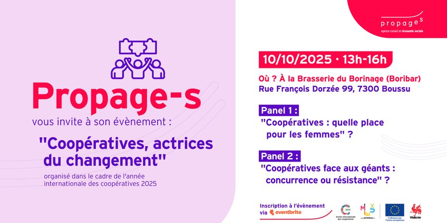 image - Conférence-Débat: Coopératives Actrices du changement - Boussu Brasserie du Borinage