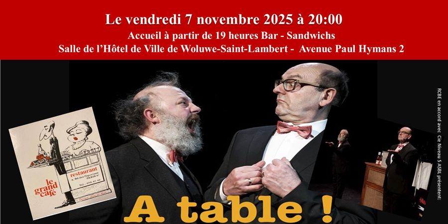image - A TABLE ! Récital bistronomique
