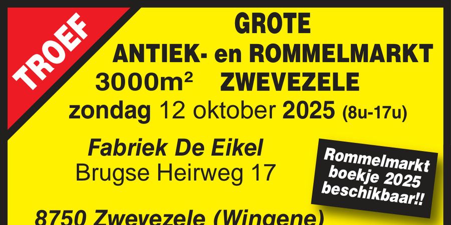 image - Antiek en rommelmarkt Zwevezele
