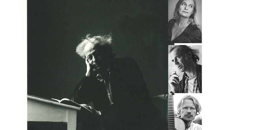 image - Mark Braet 100 - poëzie-theater met Sam Louwyck, Marijke Pinoy en muzikant Alexander Makay