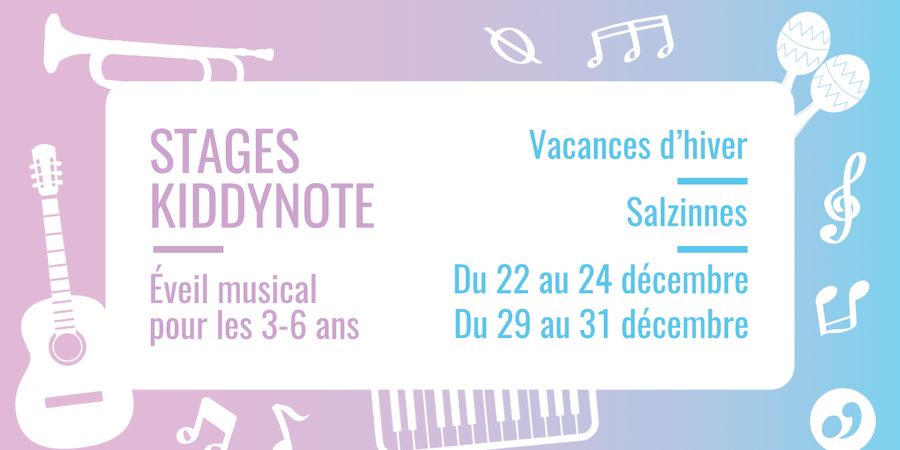 image - Stage d'éveil musical 3-6 ans