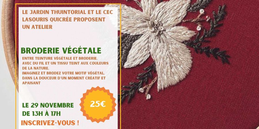 image - Atelier : Broderie végétale