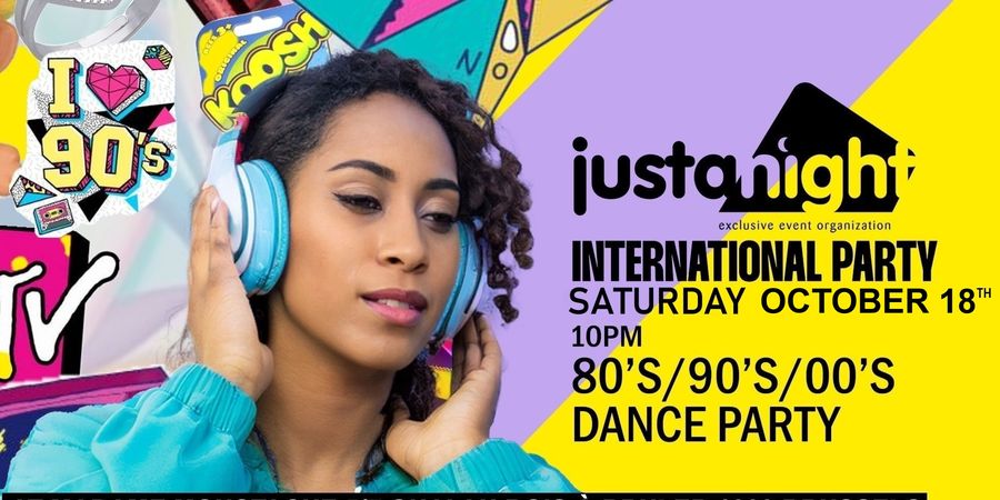image - INTERNATIONAL PARTY - MADAME MOUSTACHE | 80's 90's 2000's - Powered By Just A Night