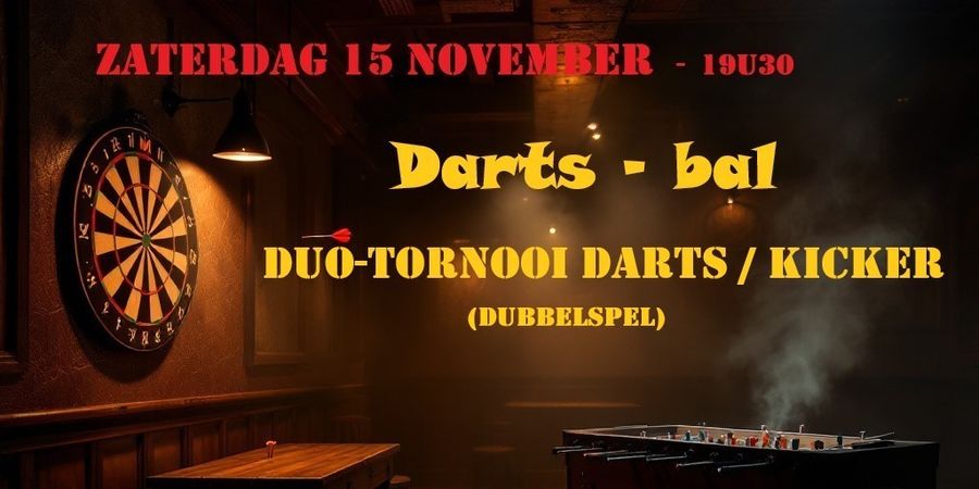 image - Dartsbal (dubbeltornooi darts/kicker)