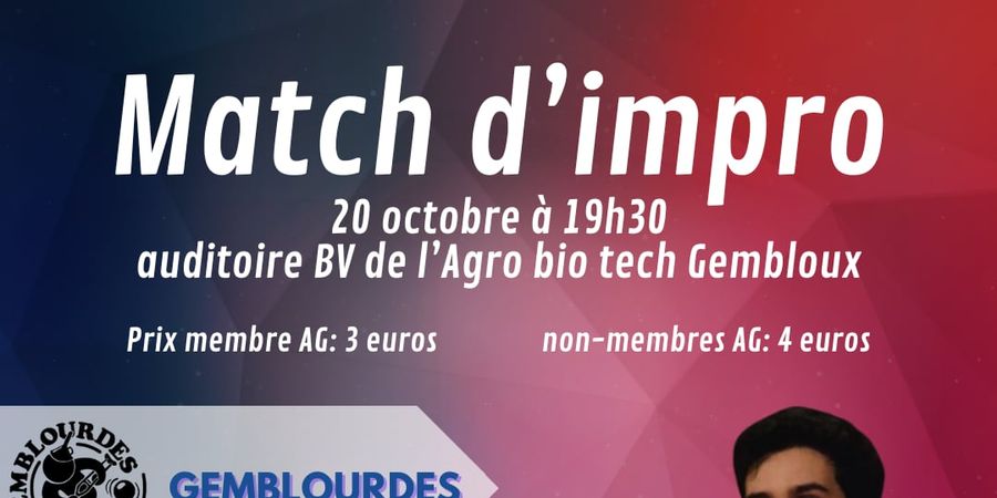 image - Match Impro Interunif : Gemblourdes VS Toucans Canons
