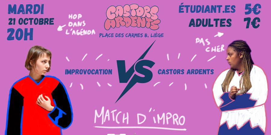 image - Match Impro Interunif : Castors Ardents VS Improvocation