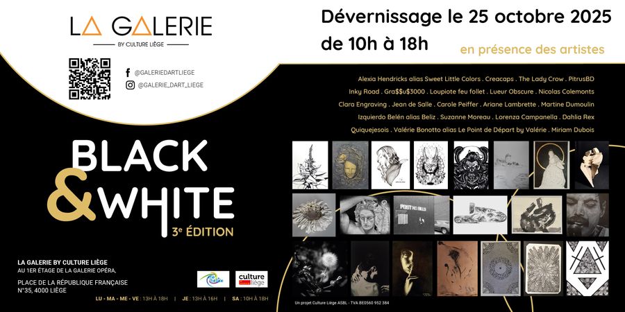 image - {Dé}vernissage de l'exposition « BLACK & WHITE - (3ème Edition) »