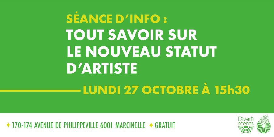 image - Séance d'info : tout savoir sur le nouveau statut d'artiste