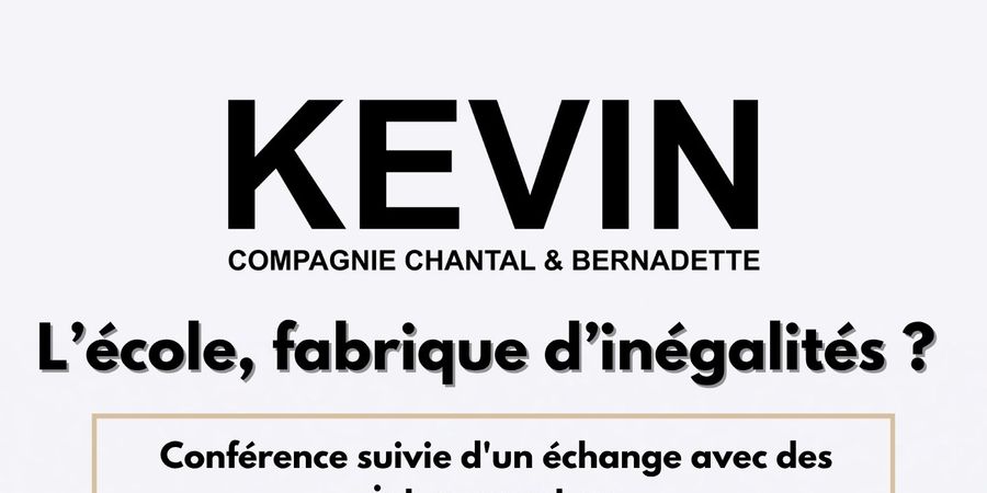 image - Conférence KEVIN - Parlons des inégalités scolaires autrement