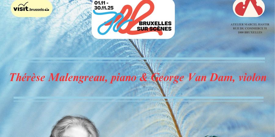 image - BxlSurScènes – Thérèse Malengreau, piano & George Van Dam, viool – werken van Feldman, Britten en Sj