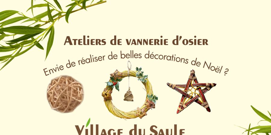 image - Atelier de Vannerie : Décorations de Noël