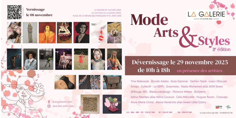 image - {Dé}vernissage de l'exposition « MODE ARTS & STYLES - 3ème édition »
