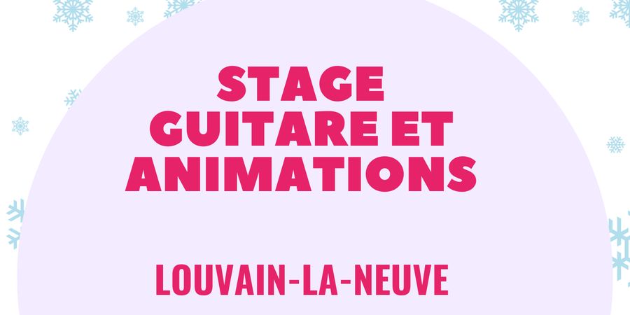 image - Stages Guitare & Animations jeune public