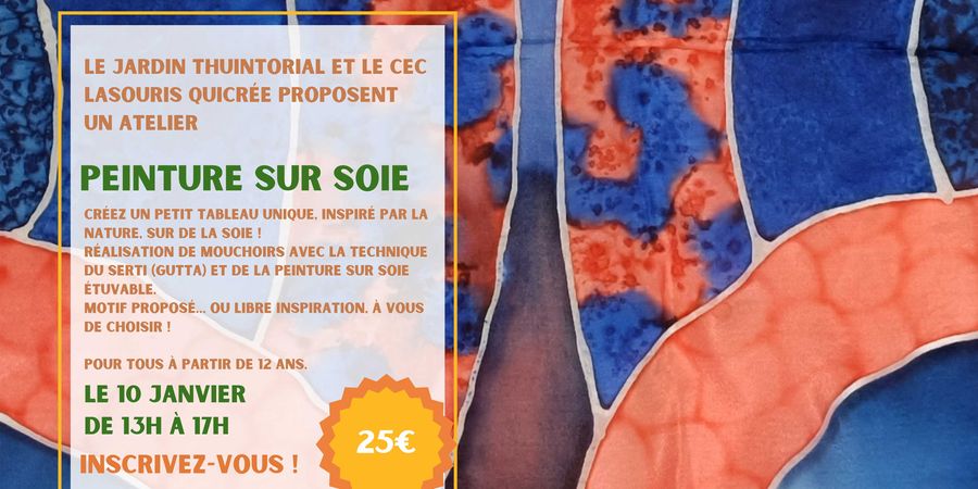 image - Atelier : Peinture sur soie